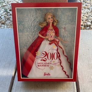 Barbie 2010 Holiday Doll in Red and White Gown